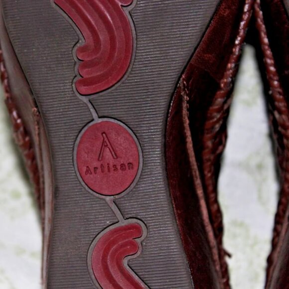 Clarks Artisan Collection Size 7 M Women's Clog Shoes Dark Brown Slip On Leather - Picture 8 of 9